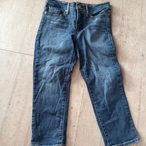 Levi's Dark Blue Ankle Jeans